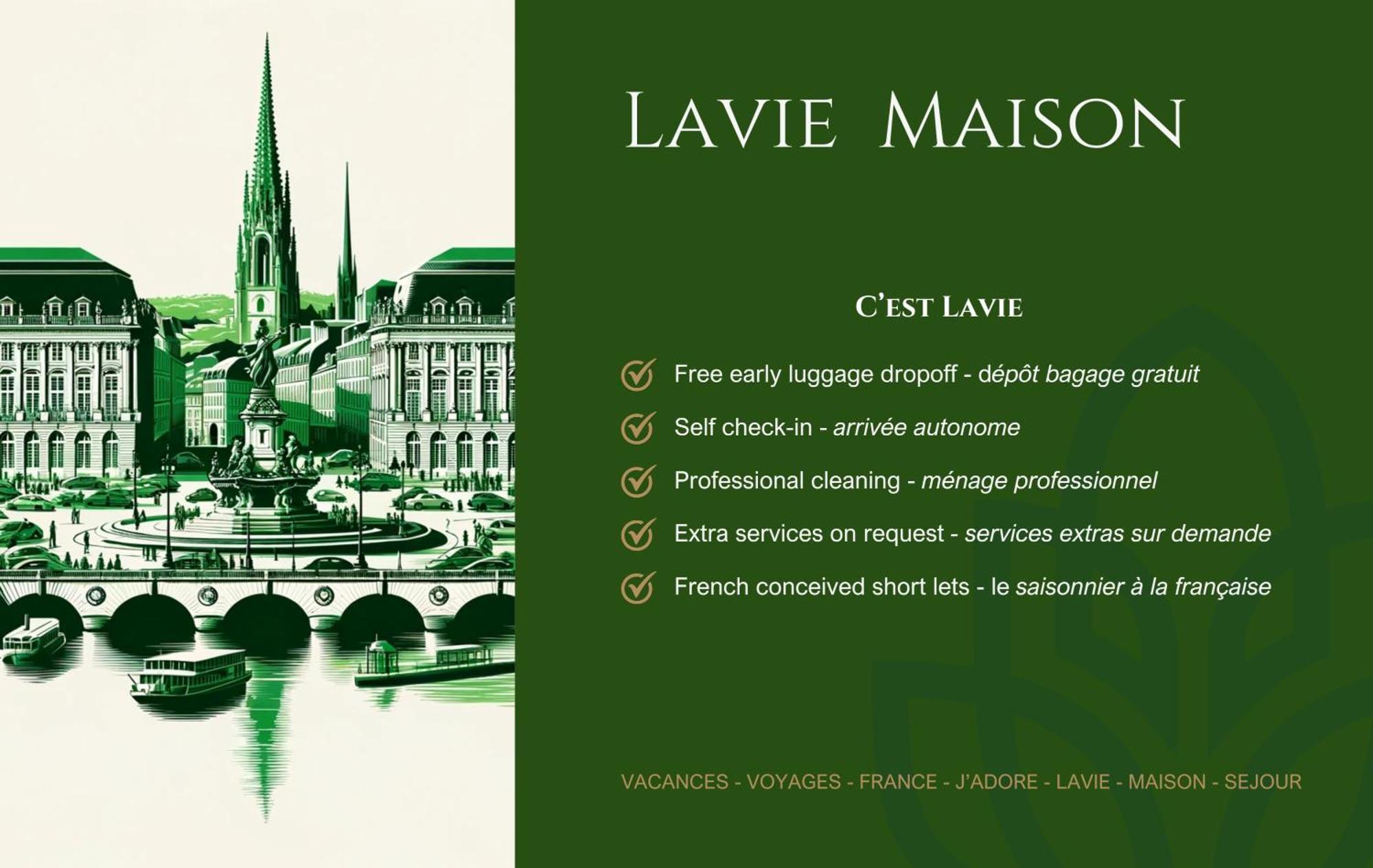 Lavie Maison Large Comfy Flat Burdeos Exterior foto